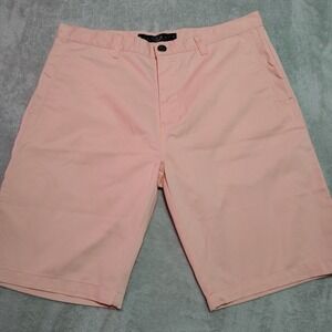 Black Wave Dress Shorts Ladies 36/10 Peach Easter Spring Church Lightweight